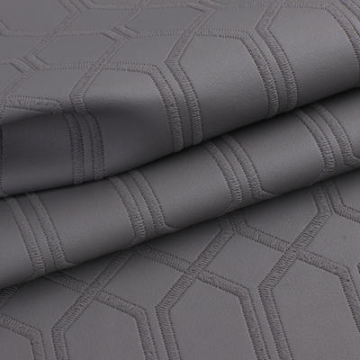 PVC Imitatie Borduurwerk Zeshoek Kunstleer Synthetisch Leer voor Auto Voet Auto Stoelen Sofa Decoratie Tas Kunstleer Stof
