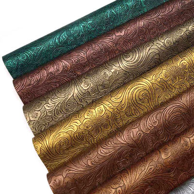 PVC bloemenpatroon kunstleer synthetisch leer portemonnee doos schoenen notitieboek kunstleer stof