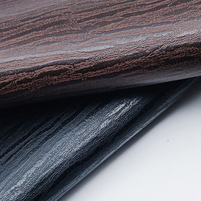Groothandel PVC Streep Leer Kunstmatig Synthetisch Leer Houtprint Verpakking Portemonnee Doos Schoenen Notitieboek Kunstleer Stof