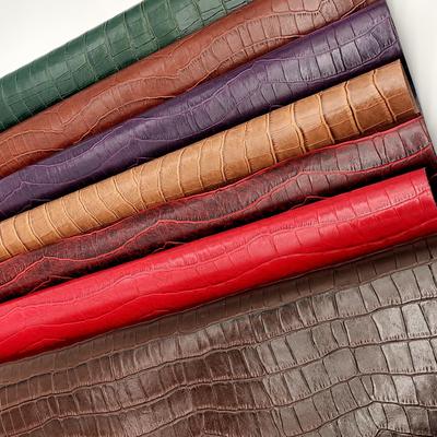 PVC Bamboe Graan Kunstmatig Synthetisch Lederen Portemonnee Doos Schoenen Notitieboek Kunstleer Stof