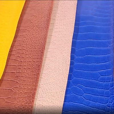 PVC krokodilkorrel kunstmatig synthetisch leer portemonnee doos schoenen Ntoebook nep leerstof