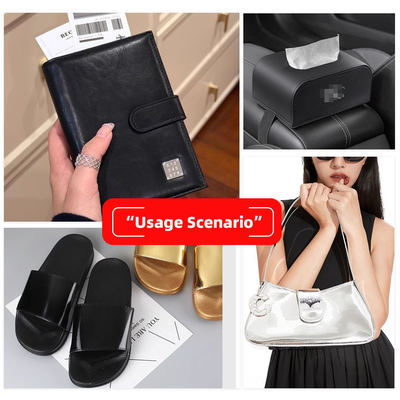 Groothandel PVC Highlights van 006 Highlights bliksem Graan Patroon Kunstmatig Synthetisch Lederen Portemonnee Doos Schoenen Notebook Stof