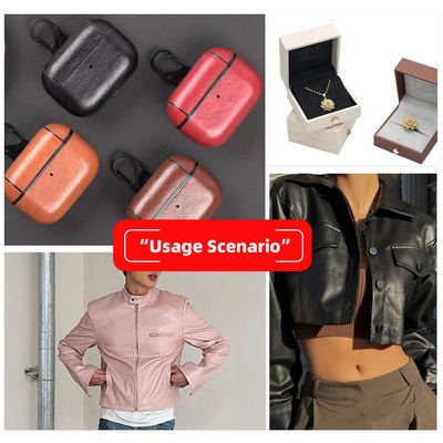 Elastiek PU koolstofvezel strooimakker Graan Synthetisch leer voor kledingzakken Oroptelefoon Armband Doos Fake leerstof