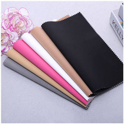 Imitation Suede PU Lining Sheepbuck Grain Synthetic Leather for Bag Belt Packing Notebook Faux Leather Fabric