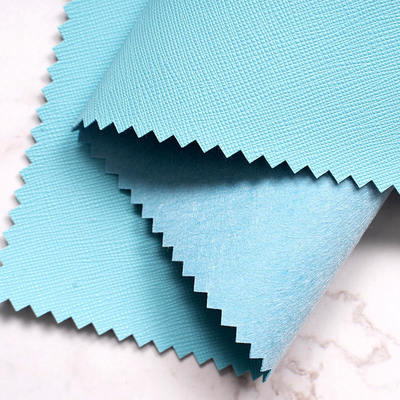 PU Cross Grain Saffiano Synthetic Leather for Packing Box Custom Menu Covers Phone case Lining Faux Leather Materials