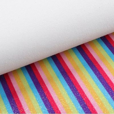 PU Sprankelend Glanzend Regenboog Glitter Stof Synthetisch Leer voor Schoenen Tassen Strikken Ambachten Hoed Kunstleer Stof