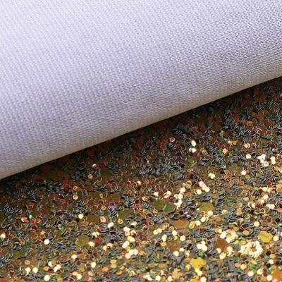 Elastisch PU Glanzend Glanzend Chunky Hexagon Glitter Stof Synthetisch leer voor schoenen Tassen Boog Handwerk Hoed Fake Leer Stof