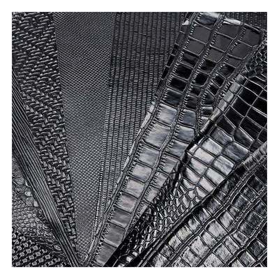 Hoogglanzend patroon PVC synthetisch leer dierpatroon schoenen zakken en tassen nepleerstof