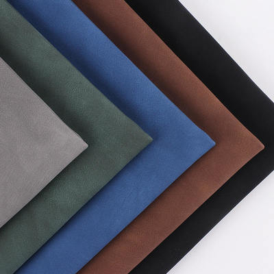 PU Tweekleurig Gematteerd Schapenleer Nubuck Nerf Synthetisch Lederen Tas Schoenen Portemonnee Versier Notitieboeken Etui Kunstleer Stof