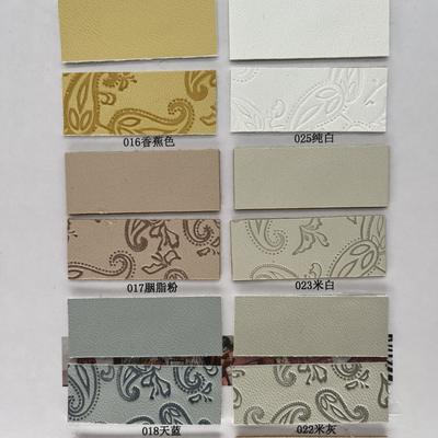 PU Geperst Synthetisch Leer voor Schoenentas Verpakking Tafelmat Synthetische Kunstleer Stof