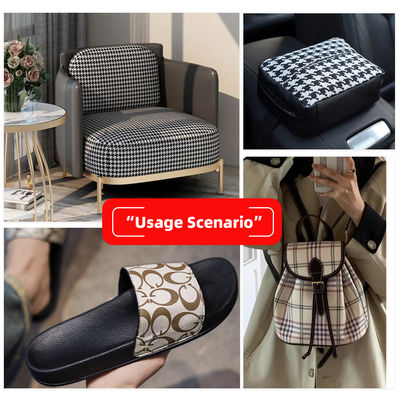 0,8 mm dikte 54/55" breedte slijtvast PVC-leer voor handtassen, schoenen en meubels