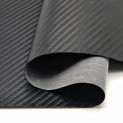 Hot-sale PVC Carbon Fiber Woven Patterns Kunstmatig Synthetisch Lederen Goedkope Prijs Stoel Sofa Schoenen Auto Voet Mat Fake Lederen