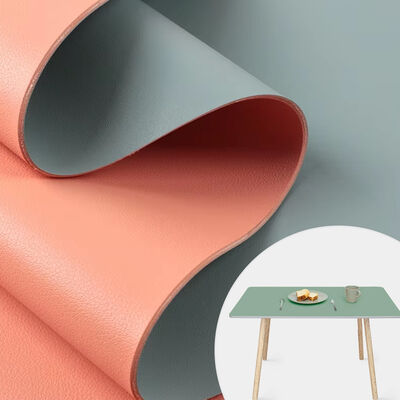 ECO 160cm Brede PVC Koeienhuid Patroon Dubbelzijdig Verschillende Kleur Kunstleer Synthetisch Leer Schoenen Tafelmat en Tassen Stof