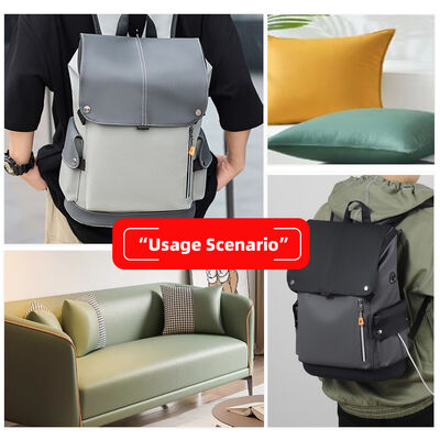 160cm brede PVC synthetische kunstlederen fijne kiezelstructuur reliëf rekbare bekleding voor bank schoenen autostoel stoelbekleding