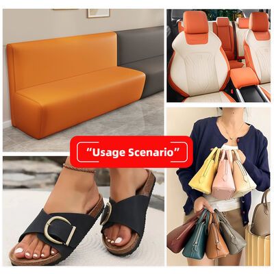 Microfiber PU 0.6mm Napa Grain Synthetisch leder Duurzaam stof zakken Banken Meubelen Schoenen Portemonnees Auto Decoratief Handwerk Buiten