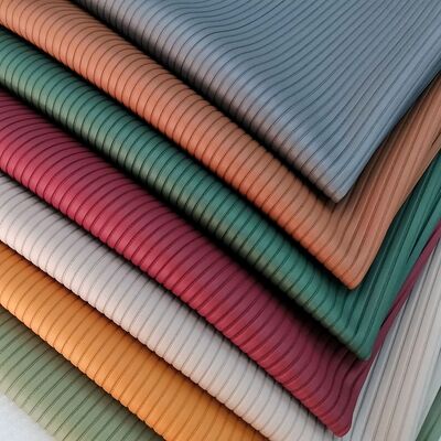 PVC gestreept nerf synthetisch kunstleer met reliëf namaakleer materialen voor meubels voor banken huishoudelijke benodigdheden