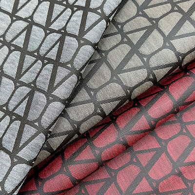 Synthetic PVC Artificial Leather Linear Printed Style Vinyl Faux Material for Furniture Decorative Bags Phone Shells Tables