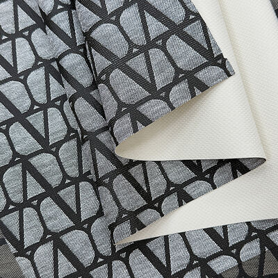 Synthetic PVC Artificial Leather Linear Printed Style Vinyl Faux Material for Furniture Decorative Bags Phone Shells Tables