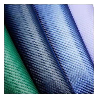 1.0mm Thick Carbon Fiber PU Synthetic Leather for Bags Wallets Belts Car Boutiques Faux Leather Material