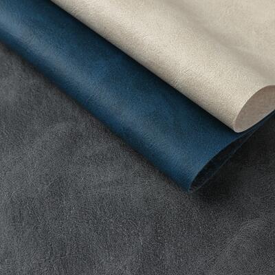 Crazy Horse Grain PVC gedrukt synthetisch leer voor decoratieve notebook tafelmat telefoon Shell Faux leerstof.