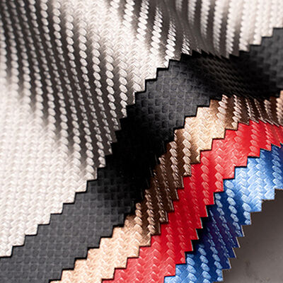 Waterdicht elastisch PU koolstofvezel synthetisch leer voor kleding Telefoongehelden Hersens Dozen Duurzaam nepleer ambachtelijk kledingstuk