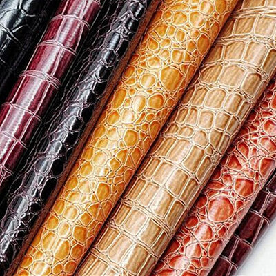 Warm verkoop PVC Glanzend Hoog Glanzend Synthetisch Lederen Gedrukt Steen Patroon Voor Schoenen Tassen Notebooks Meubelen Gebruik