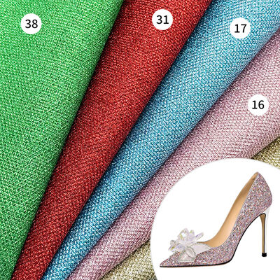 Bliksem Grof Glitter PVC Synthetisch Lederen Schoenvoering voor Sieraden Ambacht Bagage Tas Verpakking Kunstleer Materiaal Sofa