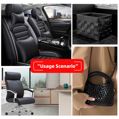 Looped Stof Geweven Patroon PVC Synthetisch Lederen Gedrukt Schoenen Tassen Meubelen Handwerk Auto Fake Lederen Stof Stretch