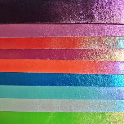 Laser Macaron Holografisch Synthetisch Leder