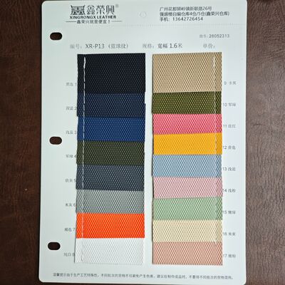Hexagonale geïmpregneerde basketbal textuur PVC synthetisch leer roll kunstmatig leer voor tassen Meubelen Auto interieur
