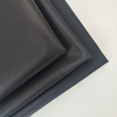 Bi Stretch PVC leer voor autostoeltje dekking Veerkrachtige zwarte kleur