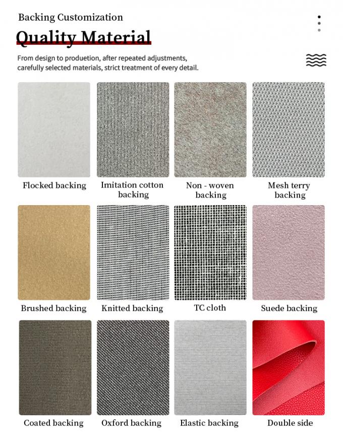 Gedrukt PVC 0,7/0,9 mm Synthetisch leer 4-Way Stretch Faux Leather Materials voor Motorfiets Fiets Zitbedekking Meubelen Auto 2