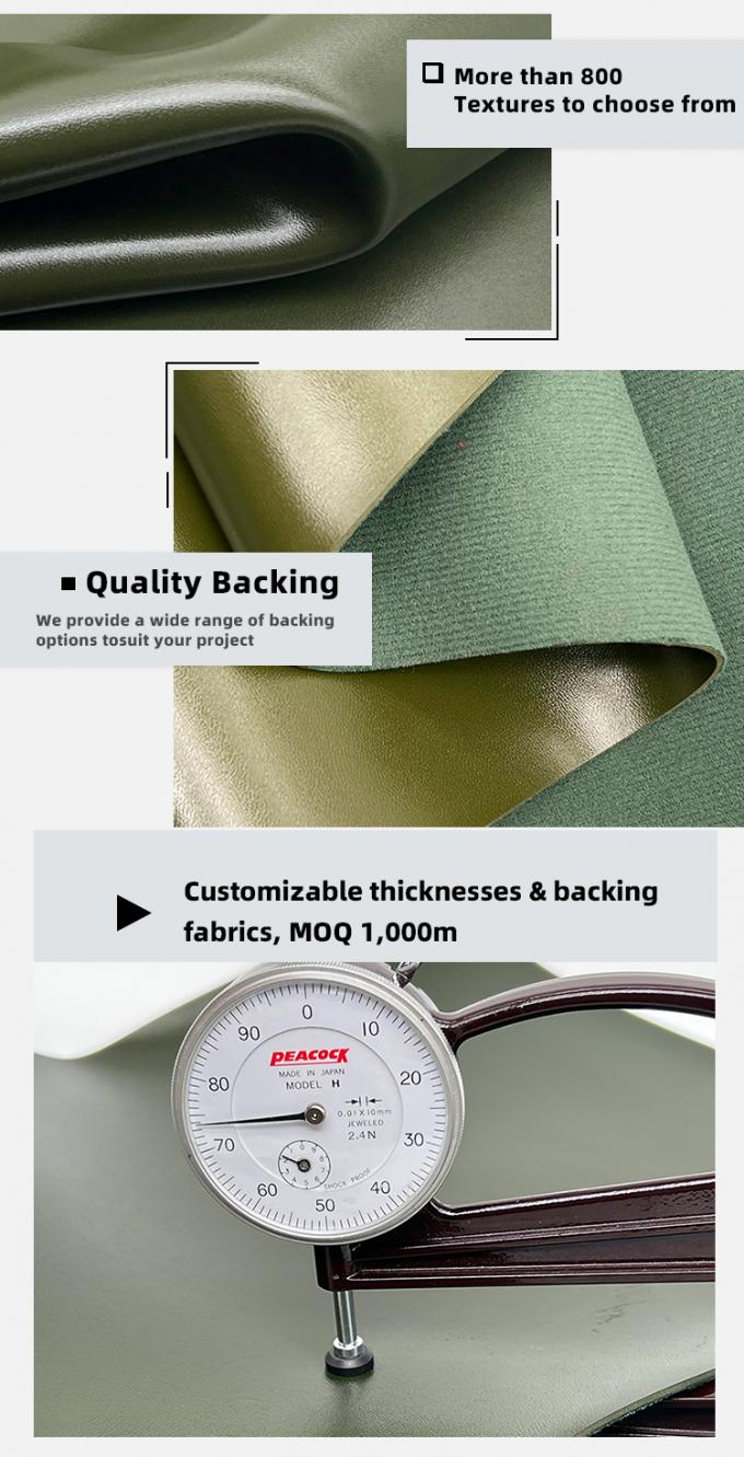 1.8mm Dik PVC Synthetisch Kunstleer Met Reli&euml;f Naaldpunt Textuur Rekbaar Waterdicht voor Tas Tafelmat Decor Riem Sofa 5