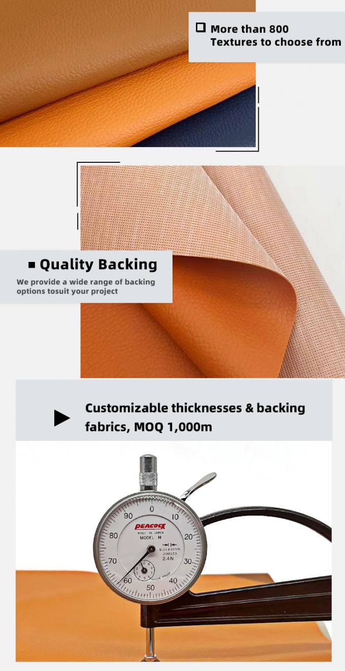 Groothandel Geweven Litchi PVC Waterdicht Kunstleer voor Sofa Stoel Meubels Kunstleer Materiaal 5