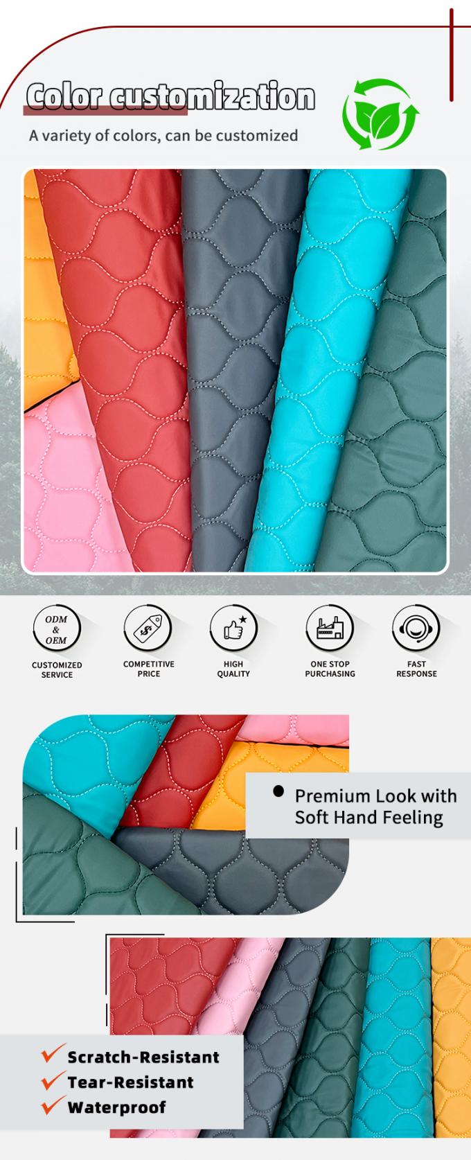 PVC 3 mm spons Textuurde valse synthetische leder anti-krab waterdicht zachte meubelbedekking voor banken massages stoelen Autostoeltjes 4