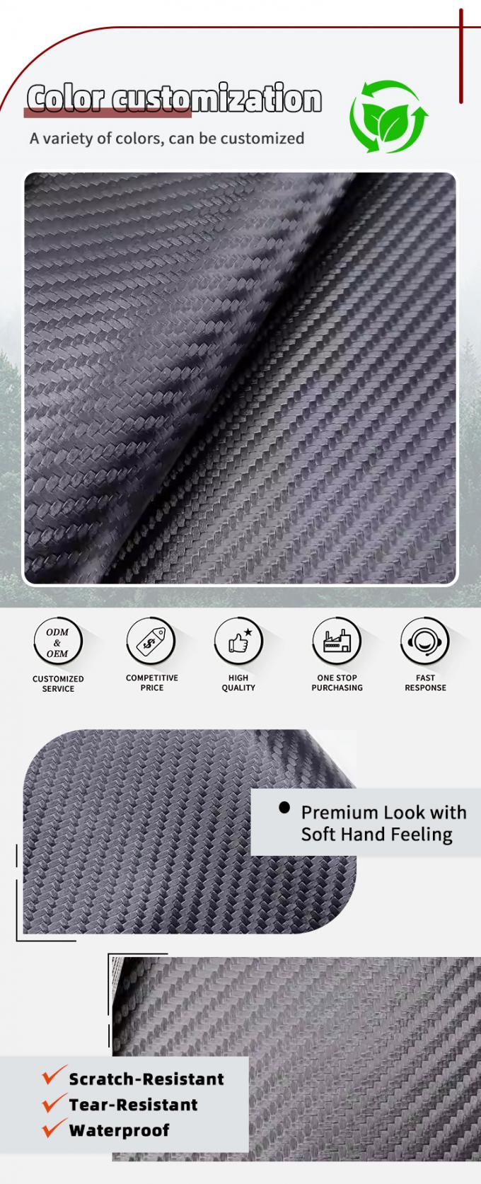 Abrasiebestendig PVC-leer voor meubelbedekking 140 cm breed 4