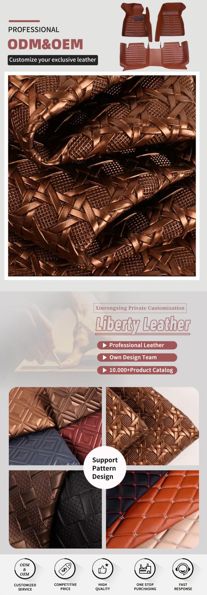 PVC ge&iuml;mpregneerd synthetisch leerstof voor autostoeltjes en meubels 4