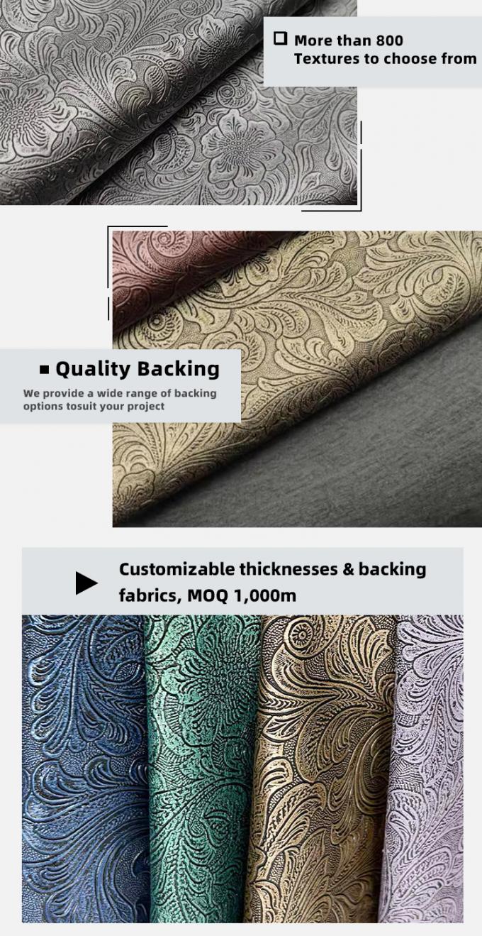 PVC bloemenpatroon kunstleer synthetisch leer portemonnee doos schoenen notitieboek kunstleer stof 5