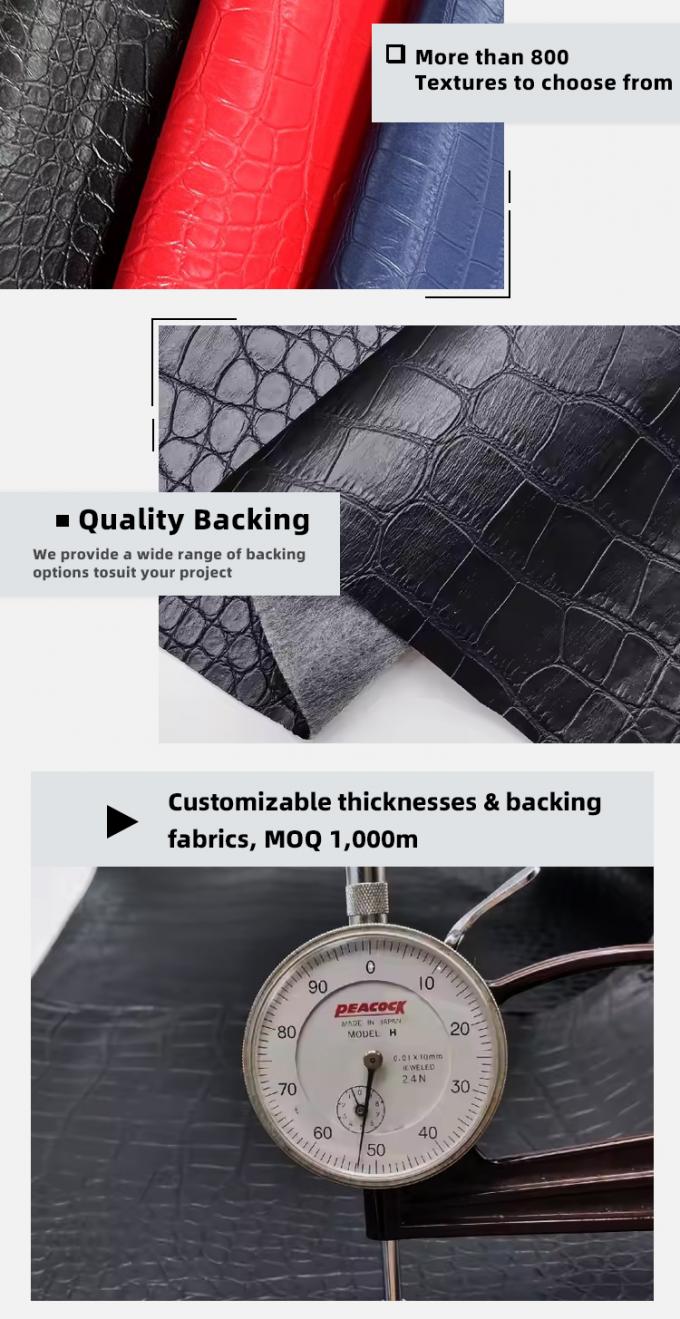PVC krokodilnerf synthetisch lederen portemonnee hoesje Schoenen Notitieboek Lederen Stof 5