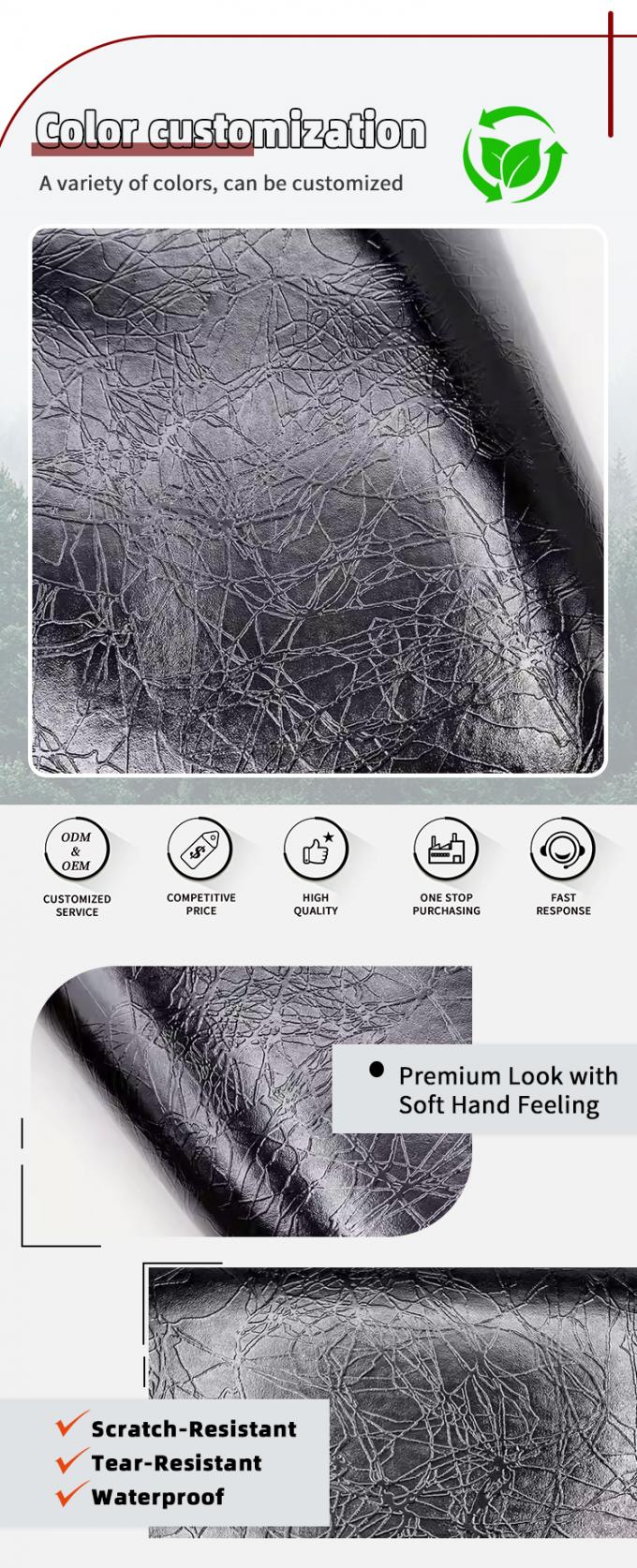 Groothandel PVC Highlights van 006 Highlights bliksem Graan Patroon Kunstmatig Synthetisch Lederen Portemonnee Doos Schoenen Notebook Stof 4