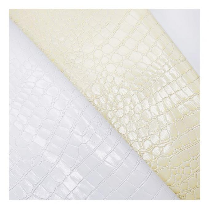 Hoogglanzend steenpatroon PVC synthetisch leer dierpatroon schoenen tassen en tassen nepleerstof 13