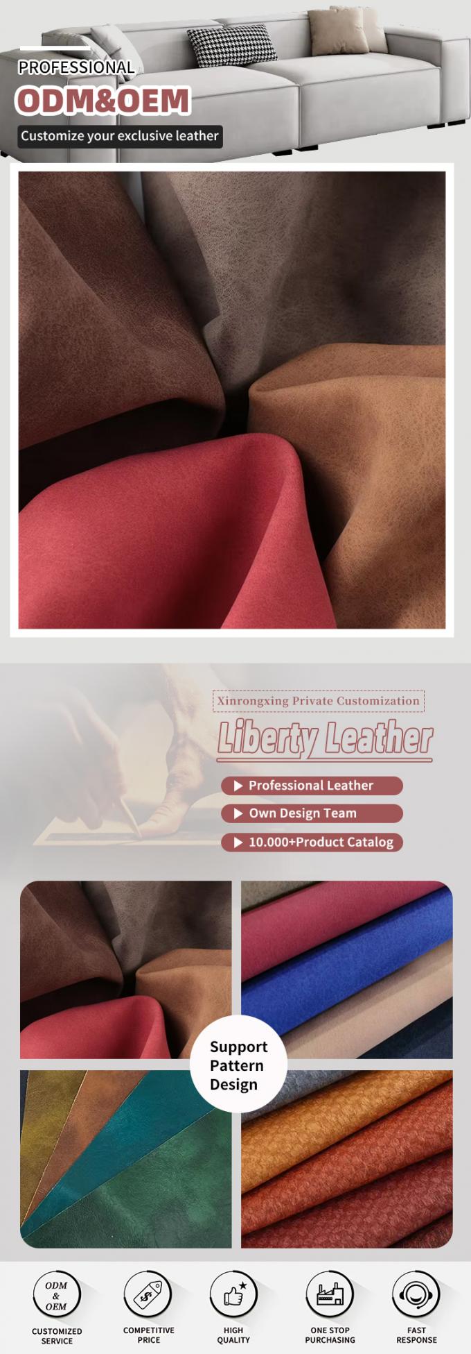 PU Frosted Yangbuck Nubuck Grain Kunstleer voor Tassen Schoenen Portemonnee Decoratie Notitieboeken Etui Kunstleer Stof 4