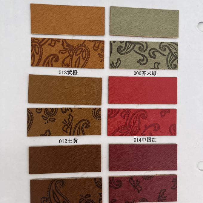 PU Geperst Synthetisch Leer voor Schoenentas Verpakking Tafelmat Synthetische Kunstleer Stof 12