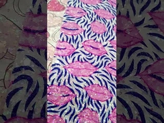 Gedrukt Roze Valentijnsdag Liefdeskus Gretel PU Leer Imitatie Katoen Fluweel Onderstof