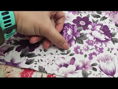 Gedrukt Kleurrijke bloemen PVC PU Synthetisch nepleermateriaal