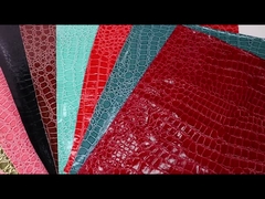 Hoogglanzend patroon PVC synthetisch leer dierpatroon schoenen zakken en tassen nepleerstof